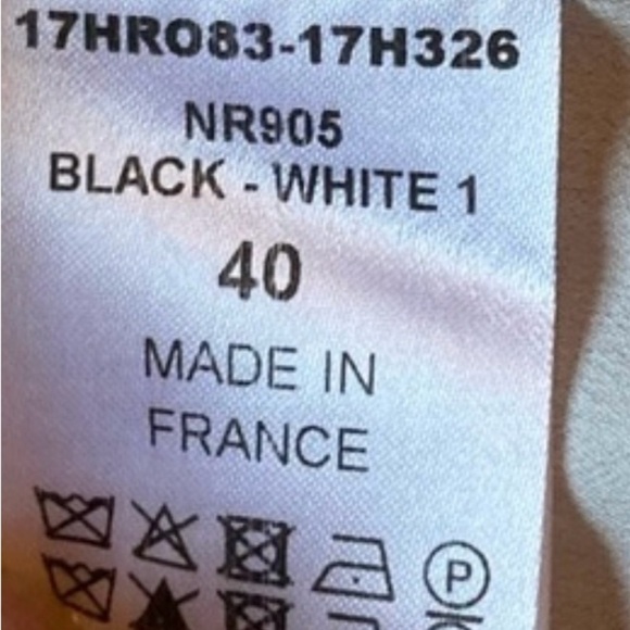 Chloe black/off-white long-sleeve mini dress with cosmic print, pockets, FR40 - Picture 4 of 9